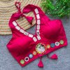Tew Pure Cotton Real Mirror Work Navratri Blouses